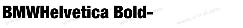BMWHelvetica Bold字体转换